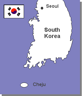 Map of South Korea